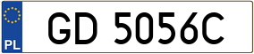 Trailer License Plate